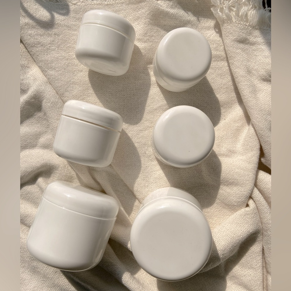 🫙White Double Wall Jars